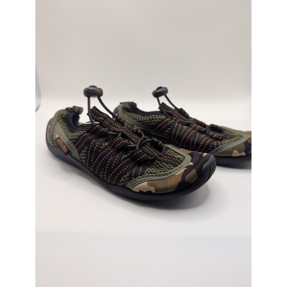 Northside Kids Camo Water Shoes Mesh‎ Bungee Aqua Socks Green Brown Size 12
